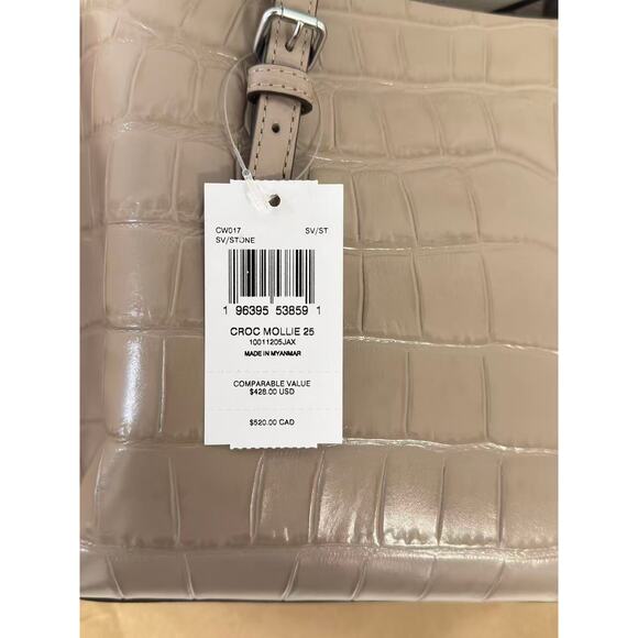 Coach CW017 Mollie Tote Bag 25 IN STONE - Picture 5 of 5